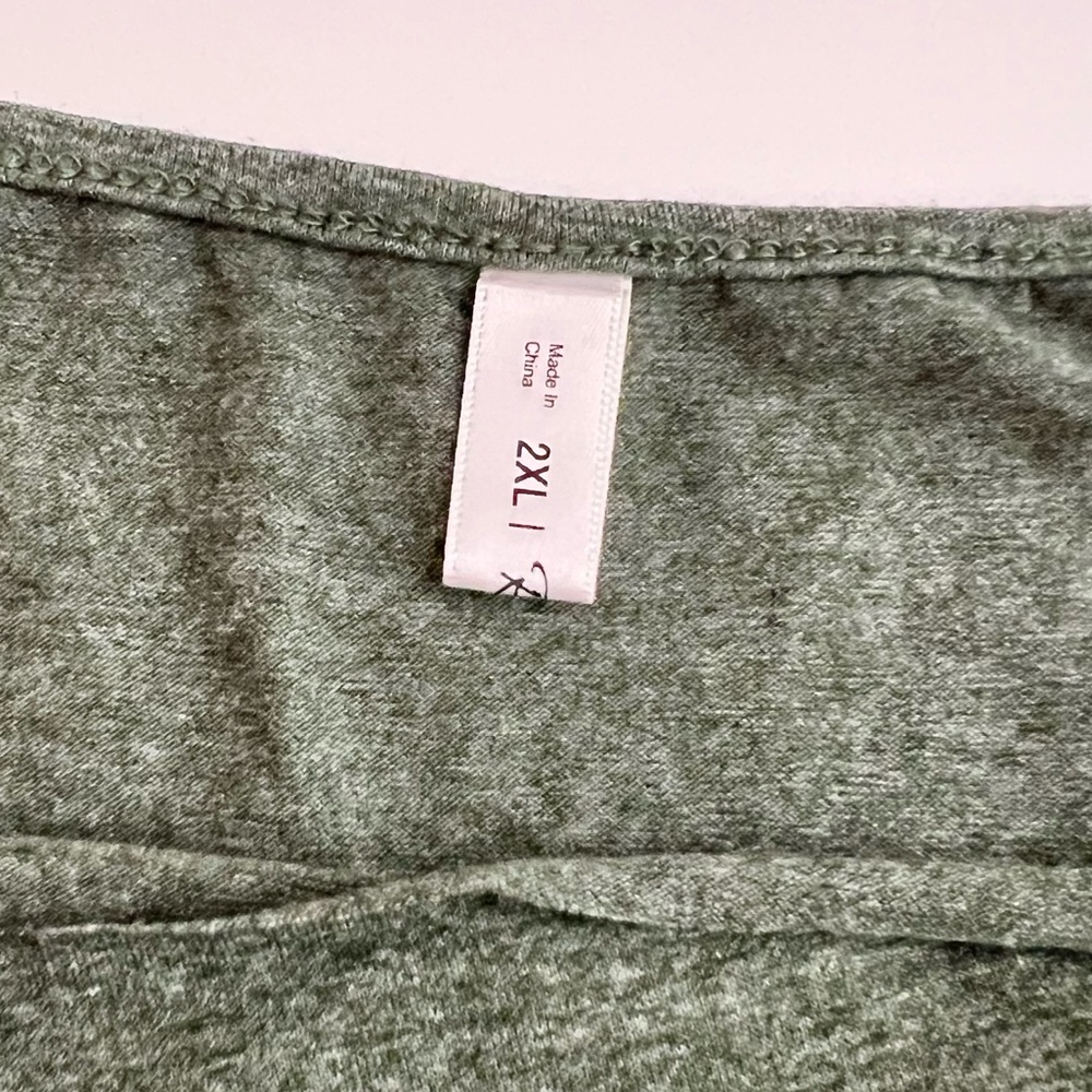 Rosegal Open Shoulder Silver Sequin Strap Short Sleeve Green Top 2XL - Picture 6 of 9